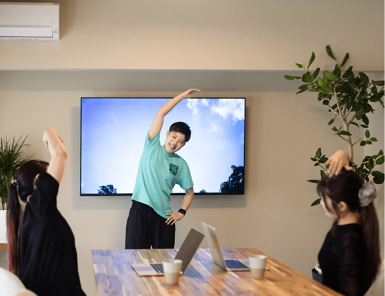 体幹ケア指導イメージ写真